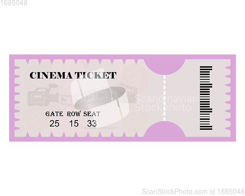 Image of cinema ticket