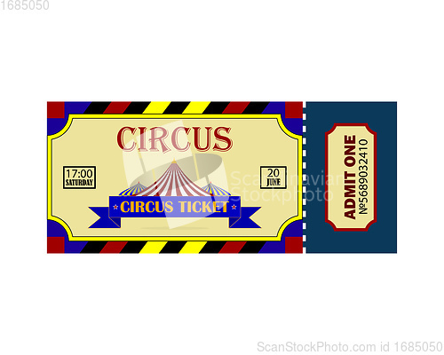 Image of circus ticket