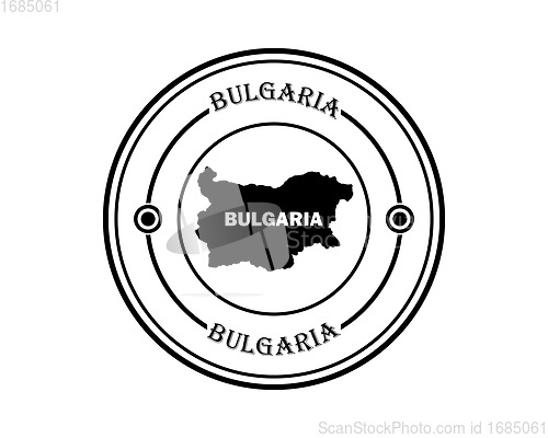 Image of round stamp of bulgaria