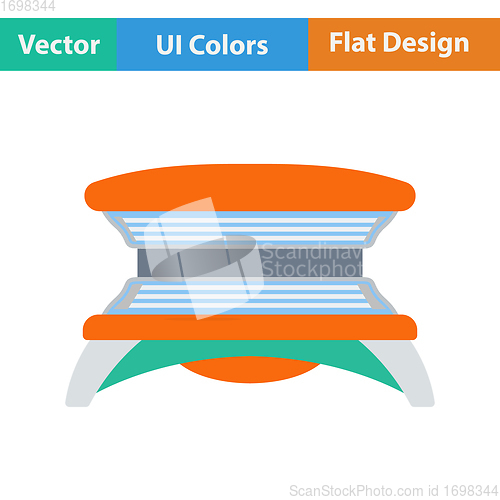 Image of Flat design icon of Solarium