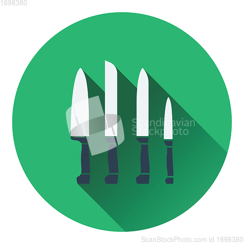 Image of Kitchen knife set icon