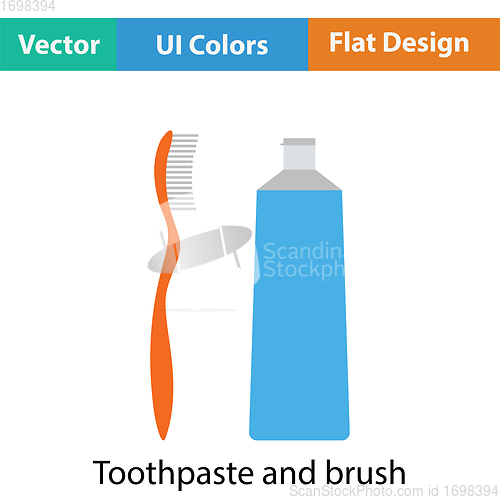 Image of Toothpaste and brush icon