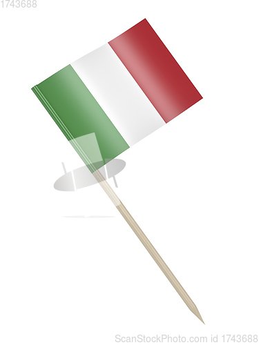 Image of Italian flag toothpick