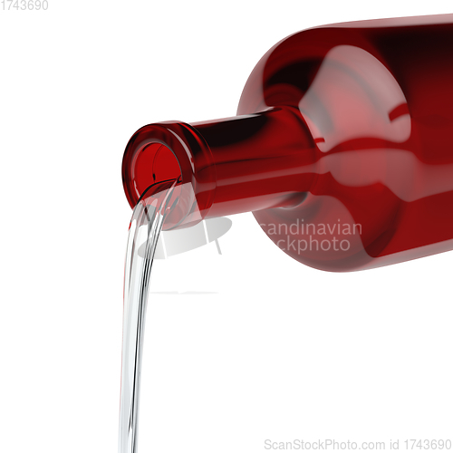 Image of Pouring water or colorless alcoholic drink