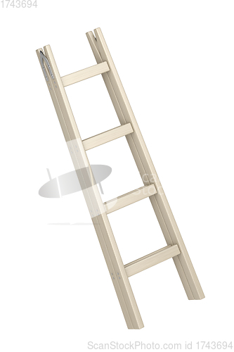 Image of Wood double step ladder