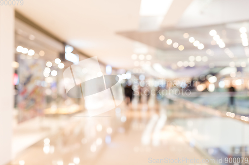 Image of Store, shopping mall abstract defocused blurred background