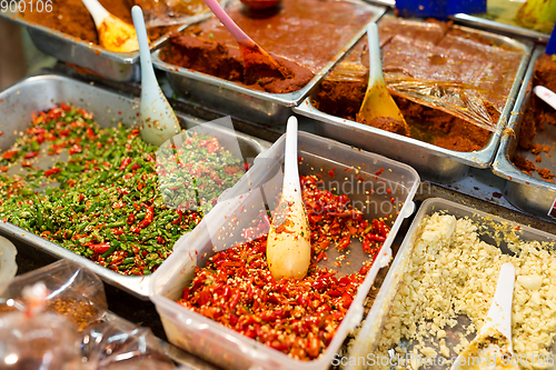 Image of Sauce sell in wet market