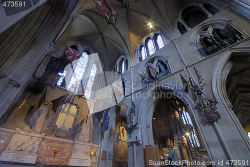 Image of Old flags in St.Patrick`s Cathedral