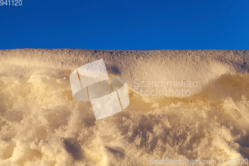 Image of drifts of snow, winter