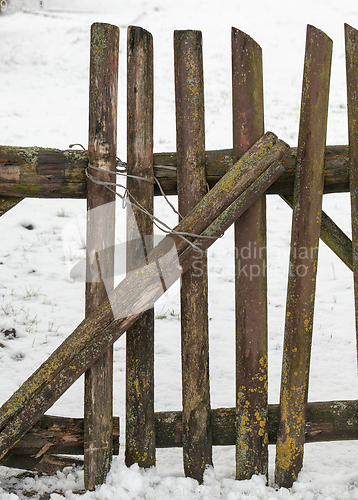 Image of Old wooden fence