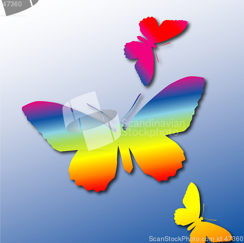 Image of Rainbow Butterflies
