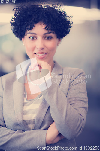Image of Portrait of successful female software developer