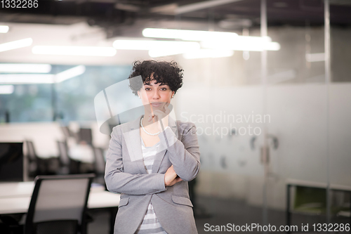 Image of Portrait of successful female software developer