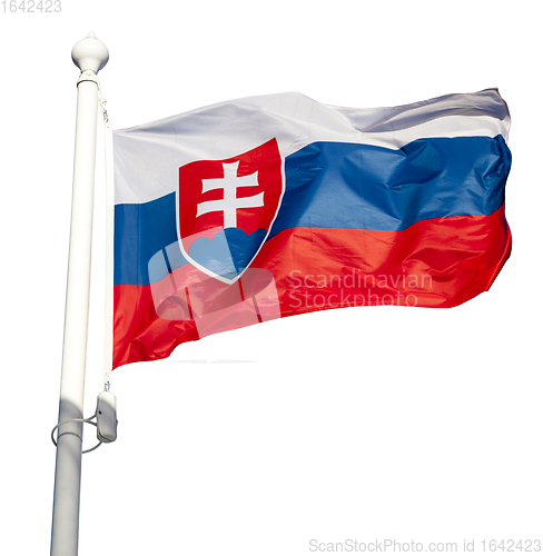 Image of Waving flag of Slovakia