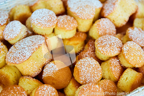 Image of variety of baked goods, bakery, photo icon for basic food, freshness and variety of goods