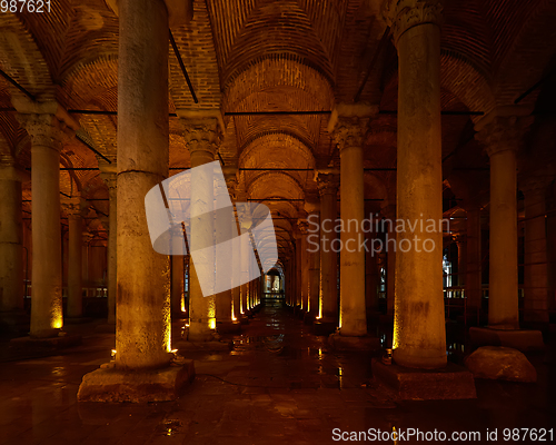 Image of The Basilica Cistern - underground water reservoir build by Empe