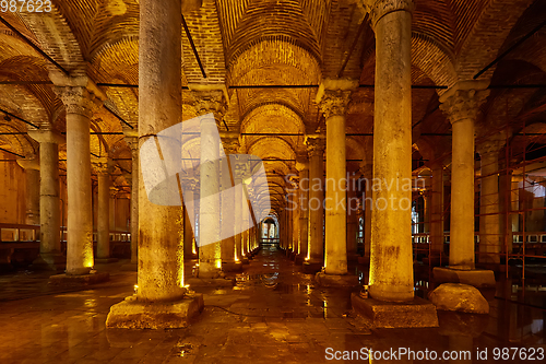 Image of The Basilica Cistern - underground water reservoir build by Empe