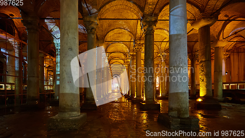 Image of The Basilica Cistern - underground water reservoir build by Empe