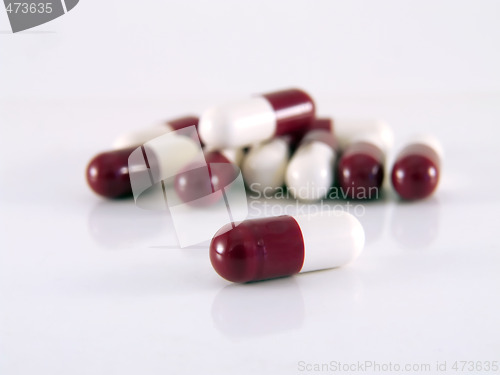 Image of Pills over white