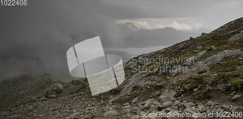 Image of Mountain nature landscape in Morway summer