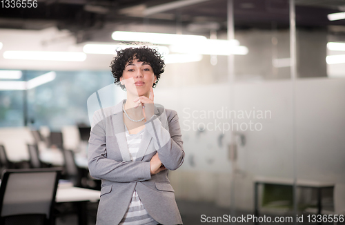 Image of Portrait of successful female software developer