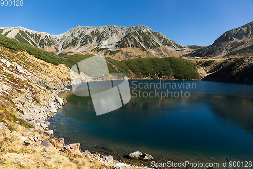 Image of Mikurigaike pond in the Tateyama mountain