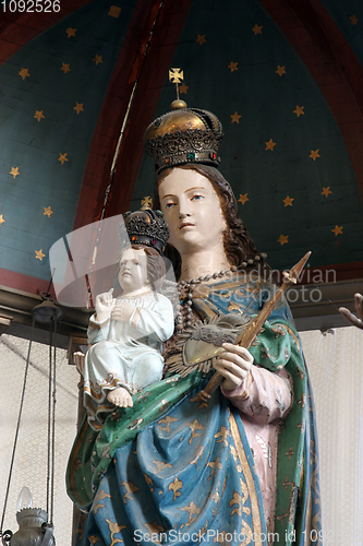 Image of Blessed Virgin Mary with baby Jesus