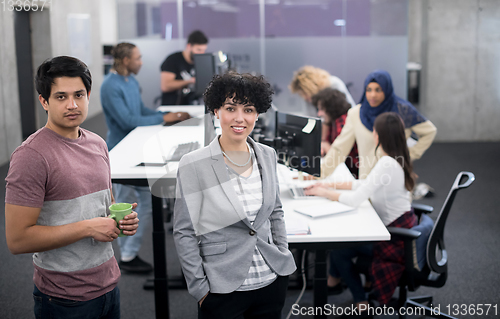 Image of Portrait of successful multiethnic Business people
