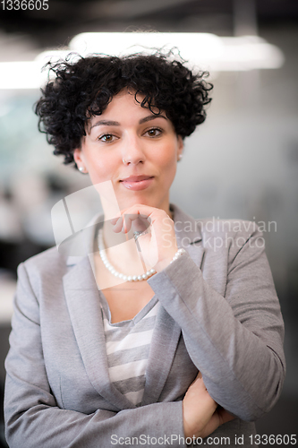 Image of Portrait of successful female software developer