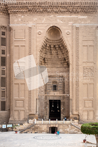Image of The two mosques Al-Rifa\'i and Sultan Hassan in Cairo Egypt