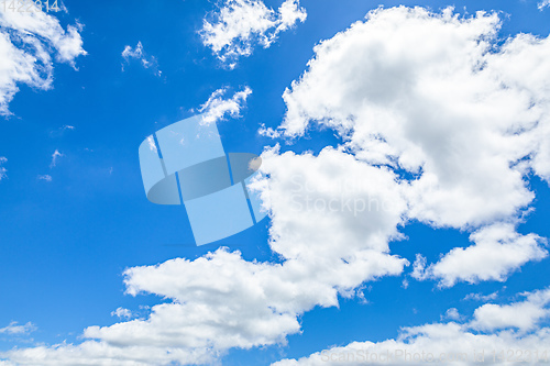 Image of blue sky with clouds
