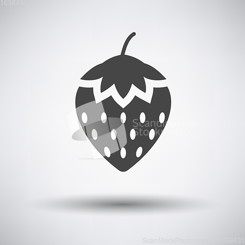 Image of Strawberry icon on gray background
