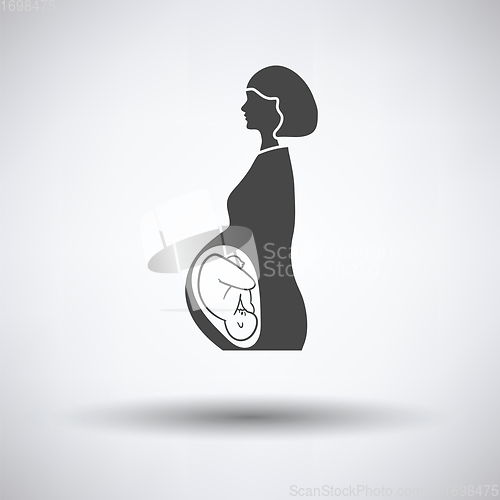 Image of Pregnant woman with baby icon