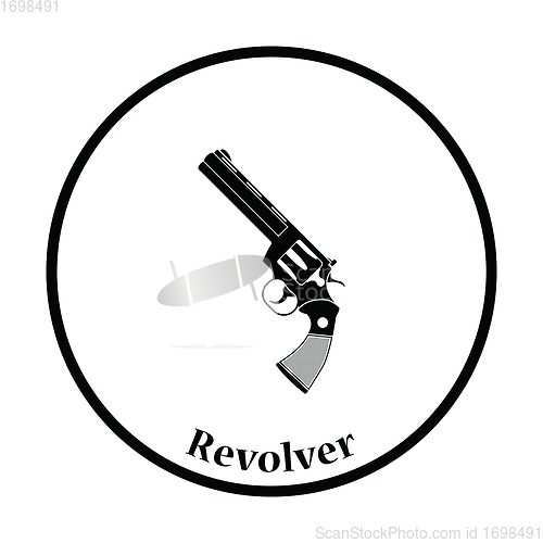 Image of Revolver gun icon
