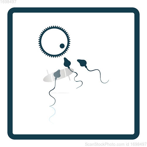 Image of Sperm and egg cell icon