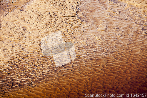 Image of Red Wavy sand texture