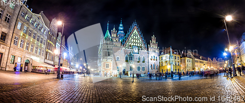 Image of Wroclaw Market Square with Town Hall