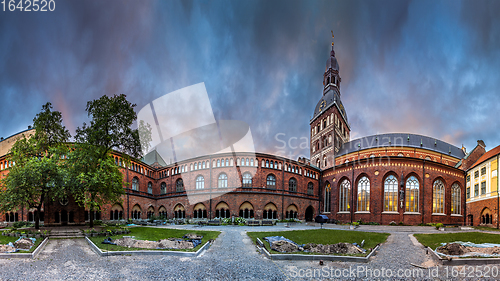 Image of Riga Dome cathedral inner courtyard