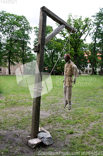 Image of Hanged man in gallows