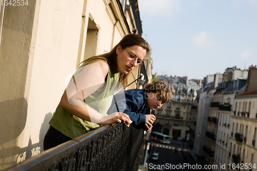 Image of Family on balcony