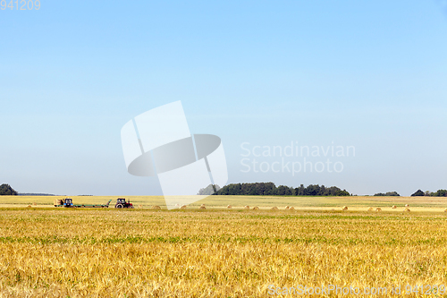 Image of haystack in the field