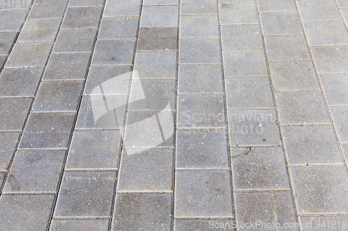 Image of concrete tiles on the road