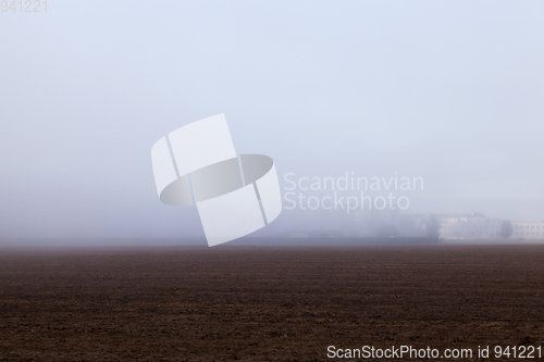 Image of morning foggy city