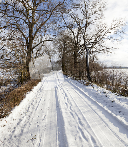 Image of road in winter