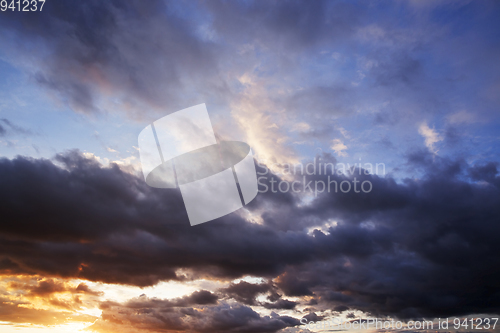 Image of landscape of sunset