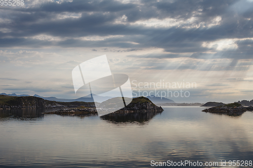 Image of Beautiful view on norwegian fjords