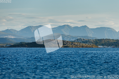 Image of Beautiful view on norwegian fjords