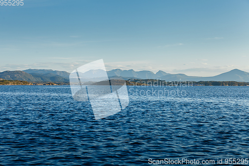 Image of Beautiful view on norwegian fjords