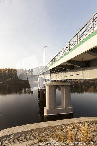 Image of concrete bridge across the river