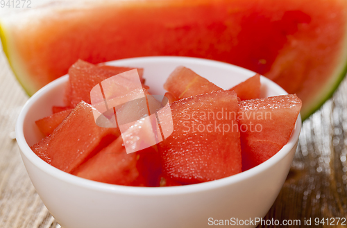 Image of slices of fresh watermelon